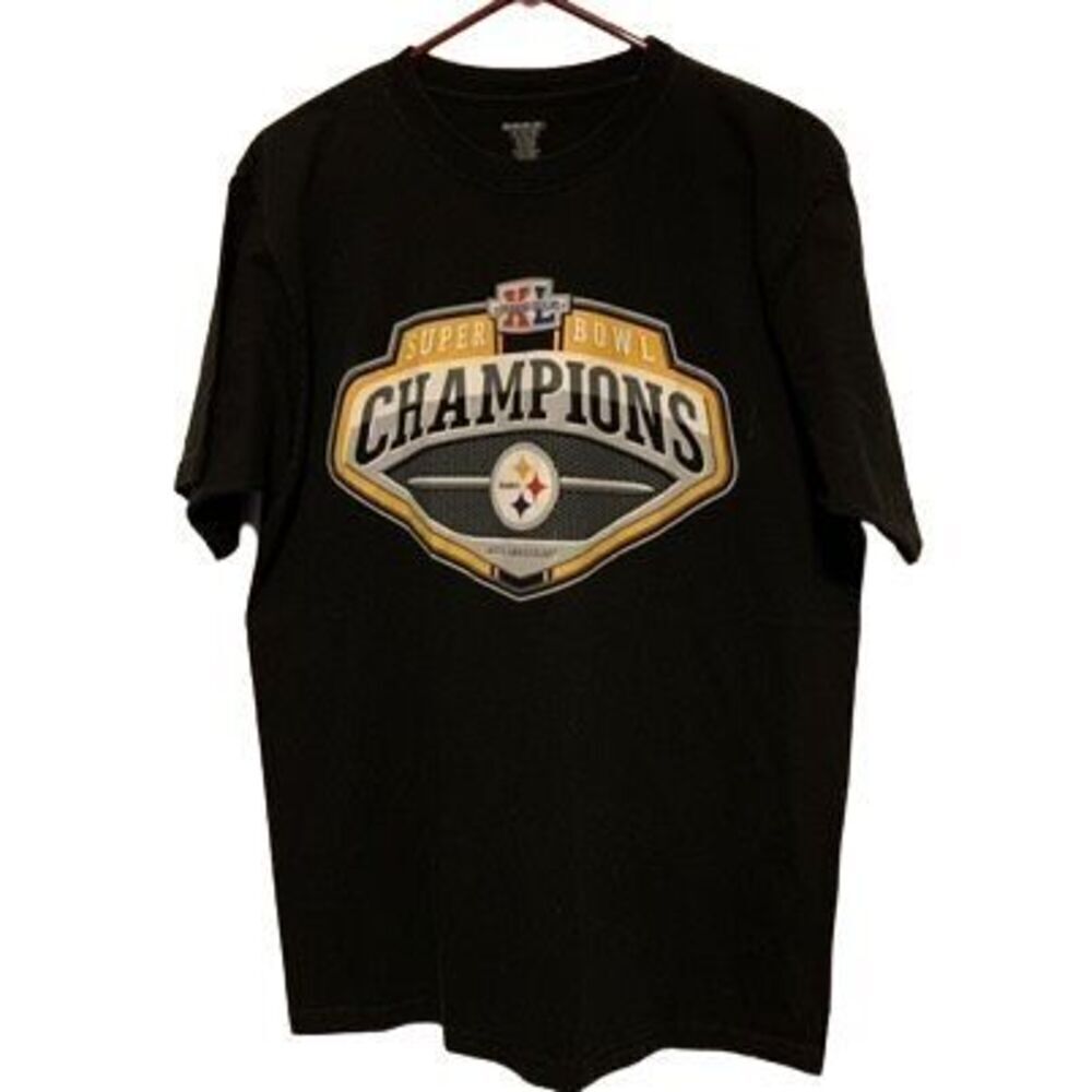 Pittsburgh Steelers Super Bowl XL Champions Size Medium Reebok T-Shirt